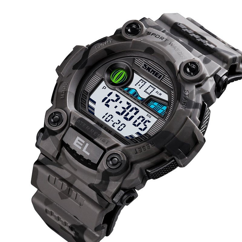 boys Digital Silicone Watch J4605GY-S-KM