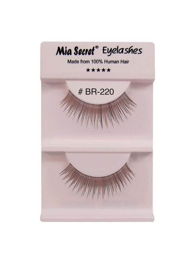 Mix Highlights Eye Lashes Naturallooking Black Strip False Eyelashes Lightweight Human Hair Fake Lash Reusable Eyelash Extension 4 Pack (Br220)