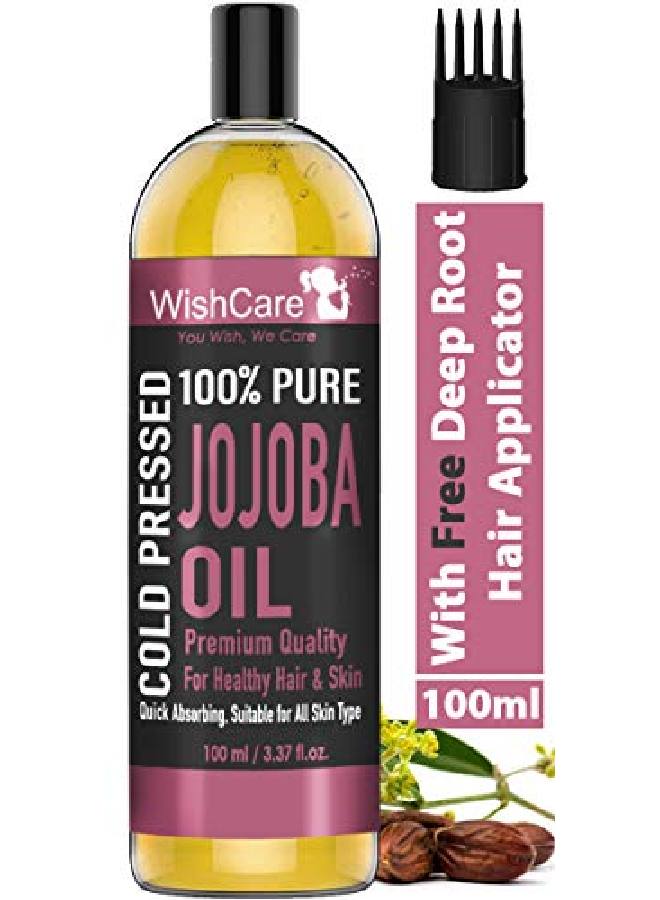 ® Pure Cold Pressed Natural Unrefined Jojoba Oil Moisturizer For Skin Hair And Nails 100 Ml