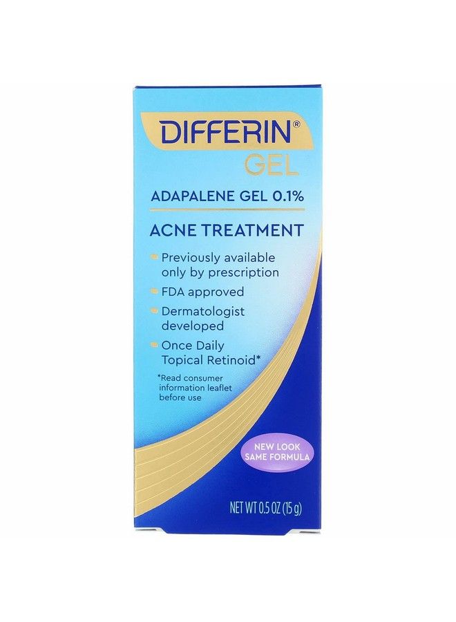 Adapalene Gel 0.1% Acne Treatment 0.5 Ounces Each (Value Pack Of 2)