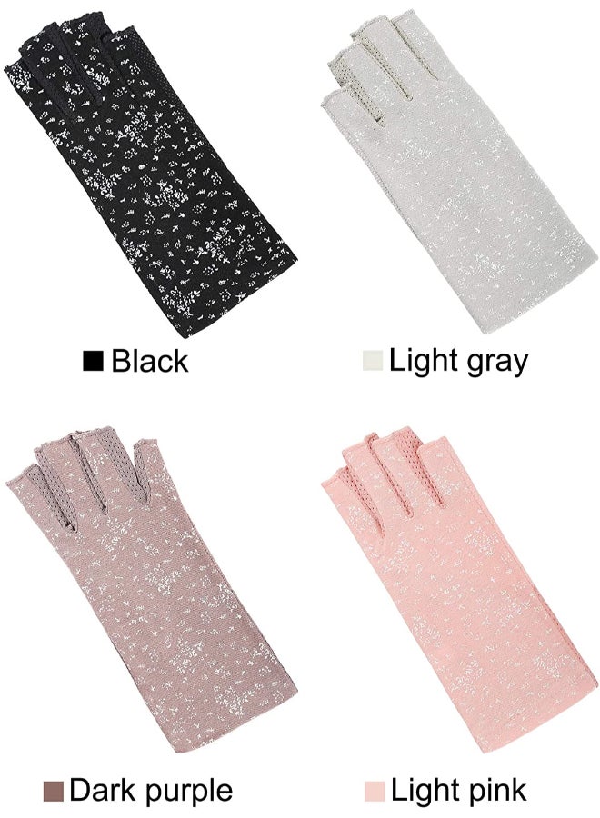4 Pair Casual Printed Gloves Multicolour