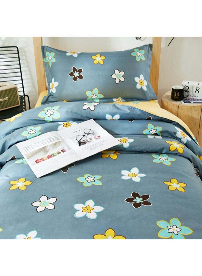 4-Piece European Style Luxury Jacquard Single Bedding Set Polyester Multicolour