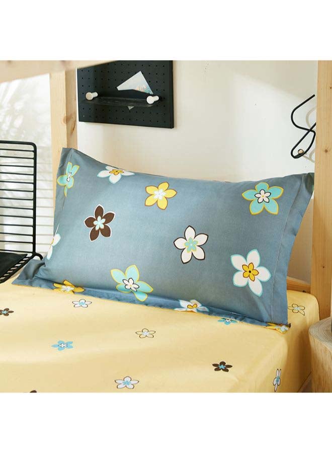 4-Piece European Style Luxury Jacquard Single Bedding Set Polyester Multicolour