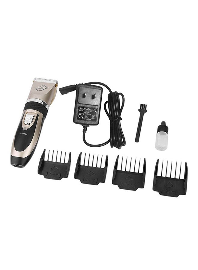 Professional Electric Trimmer Hair Fur Remover Black/Gold 170x45x45mm