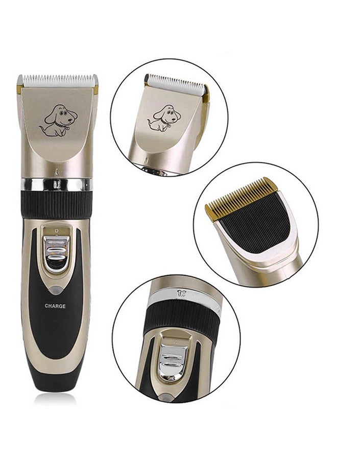 Professional Electric Trimmer Hair Fur Remover Black/Gold 170x45x45mm