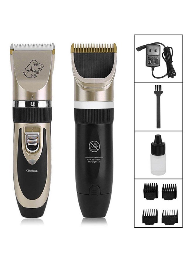 Professional Electric Trimmer Hair Fur Remover Black/Gold 170x45x45mm