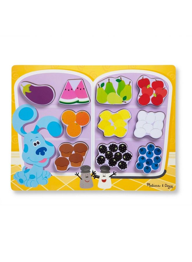 Blue'S Clues & You! Wooden Chunky Puzzle Fridge Food (10 Pieces)