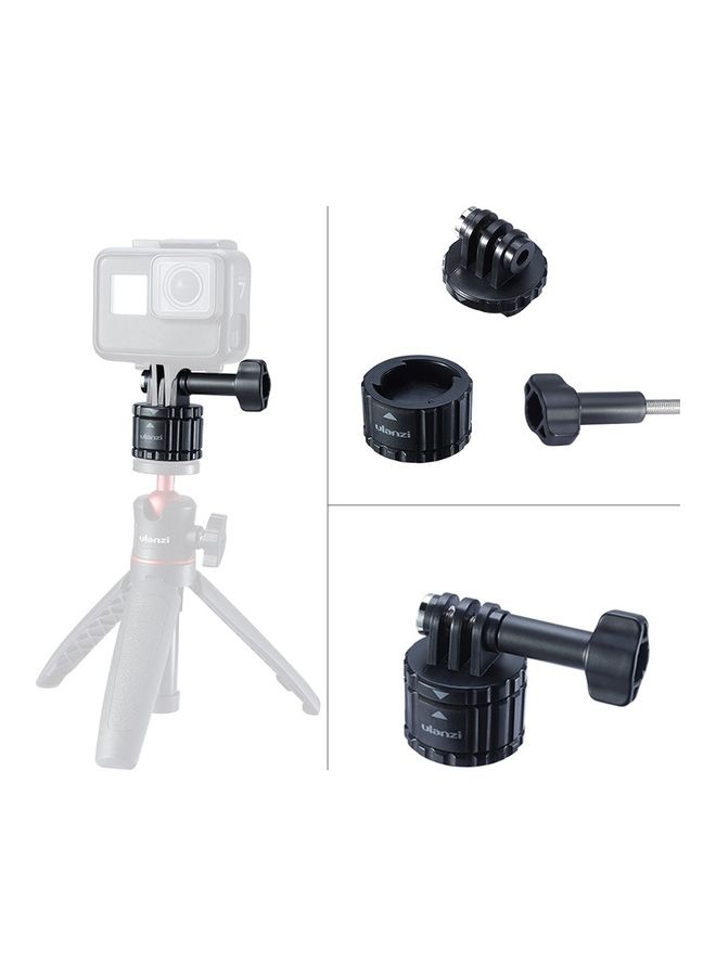 4-Piece Magnetic Mount Adapter Kit For Insta360 One R Camera Black