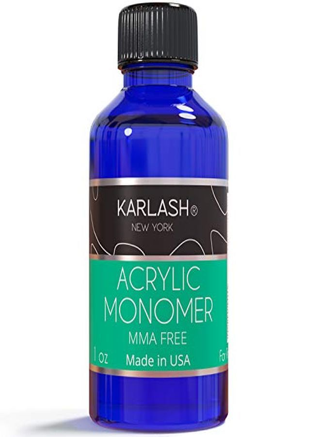Professional Polymer Economy Kit Acrylic Powder Crystal Clear 0.5 Oz And Acrylic Liquid Monomer 1 Oz For Doing Acrylic Nails, Mma Free, Ultra Shine And Strong Nails Acrylic Nail