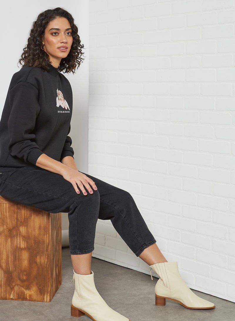 Graphic Sweatshirt Black