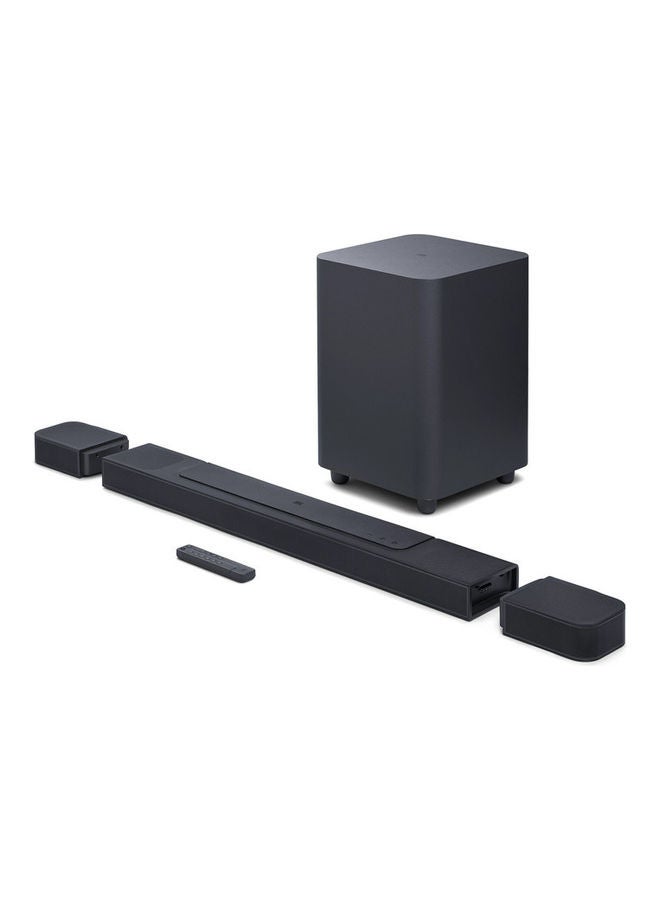 Bar 1000 7.1.4 Channel Soundbar With Detachable Surround Speakers Jblbar1000Problkuk Black