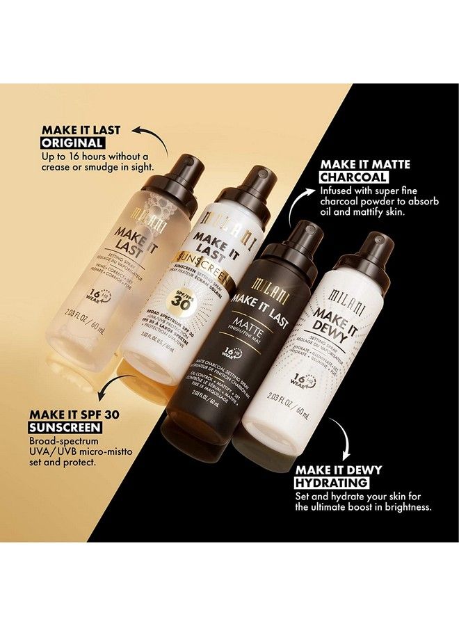 Make It Last  Dewy Setting Spray 3 In 1 Hydrate + Illuminate + Set Makeup Finishing Spray  Makeup Primer & Hydrating Setting Spray  2 Pack