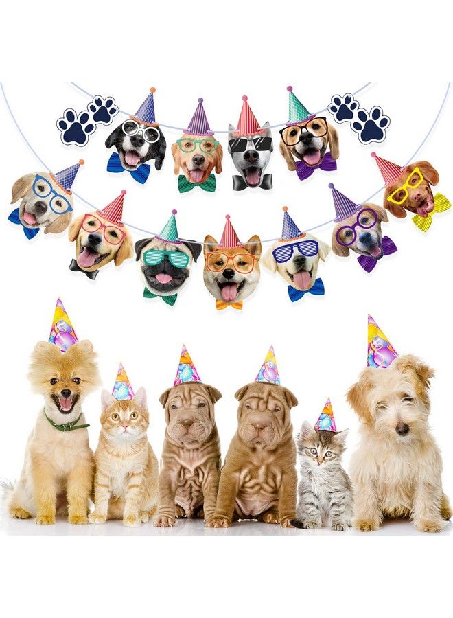 Dog Birthday Banner Birthday Garland Dog Theme Party Bunting Decoration Baby Shower Party Supplies (Dog)