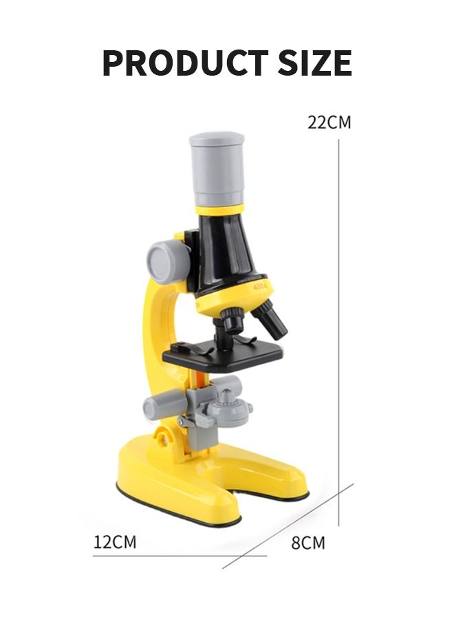 Kids Microscope Science Microscope Kits Little World Science Kits Beginner Microscope Kit with LED 100X 400X and 1200X Magnification Kids Educational Toy Preschool Science Toy