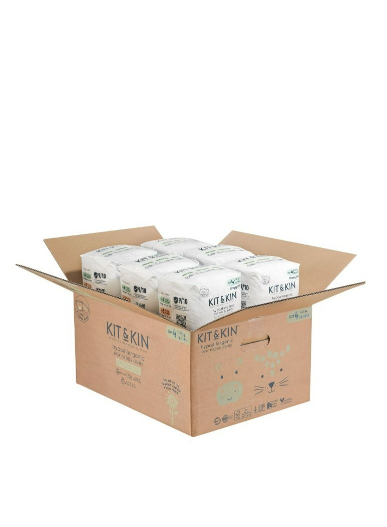 Pull Up Eco Diapers Size 4 9-15 kg, Packs of 4x22, 88 Count