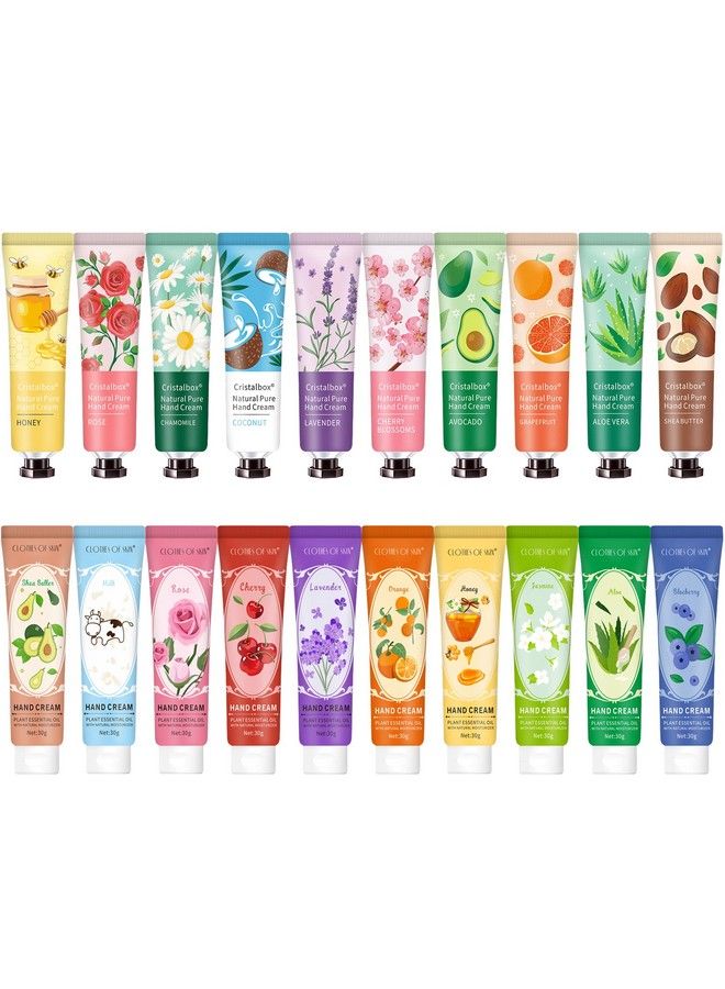 20 Pack Bulk Hand Lotion Gifts Set Moisturizing Hand Cream For Dry Hands Mini Hand Lotion Travel Size Lotion Setsnatural Plant Fragrance Small Hand Lotion Gift Sets For Nurse Doctor Men And Women
