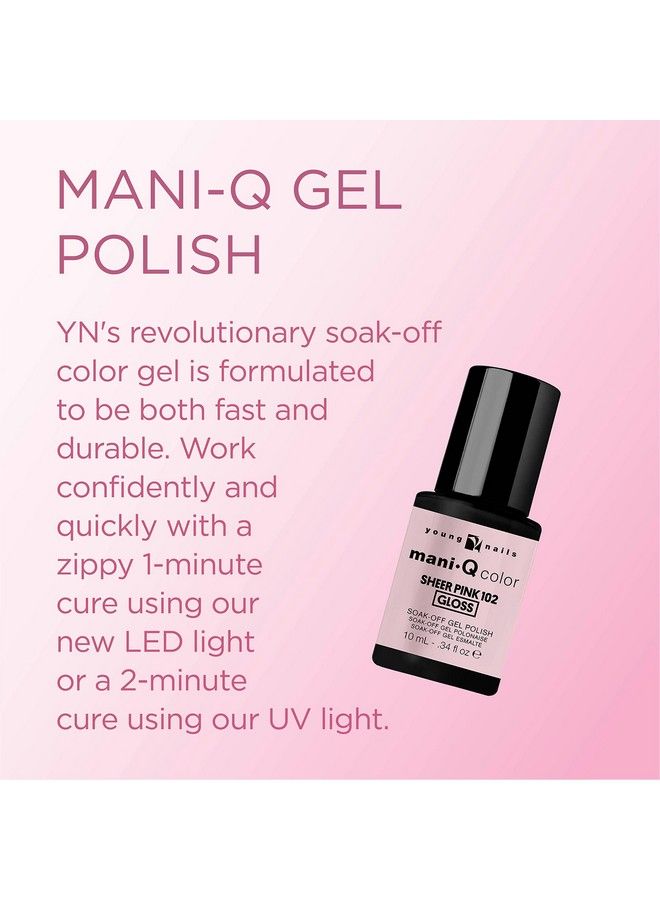 Maniq Gel Polish Color Gel Nail Polish For Natural Or Artificial Nails Cure With Led Or Uv Light Soak Off Gel Polish 0.34 Fl Oz.