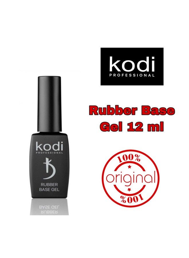 Rubber Base Gel Kodi Professional 12 Ml (0.42 Oz) Gel Leduv Nail Polish Coat Soak Original Products For Long Lasting Nails Layer Easy To Use Nontoxic & Scentless