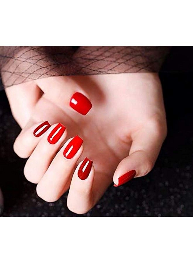 Glamour Red Gel Nail Polish Kit 8Ml 6 Bottles Soak Off Nail Gel Polish Manicure Series Uv Led Lamp Required Gift Box Nail Art