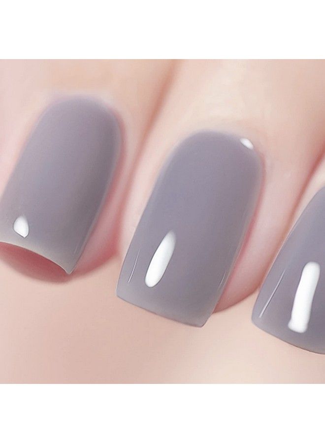 Jelly Crystal Clear Grey Gel Nail Polish Soak Off Uv Led Nail Lamp Needed Transparent Grey Color Home Manicure Art Gel Polish 15Ml 06