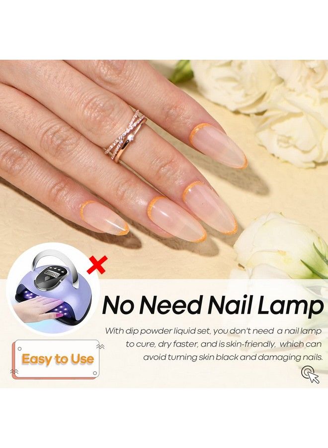 Dip Powder Top Coat 15Ml For Nail Dipping Powder Set French Nails Art Manicure Beginner Diy Salon
