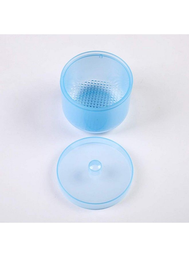 1 Piece Nail Art Tool Cleaning Cup Nail Art Tool Sterilizer Cup Nail Tools Cleaning Tray Box Container Net Basket Case Manicure Tools Jar Soak Box For Nail Art Accessories Blue