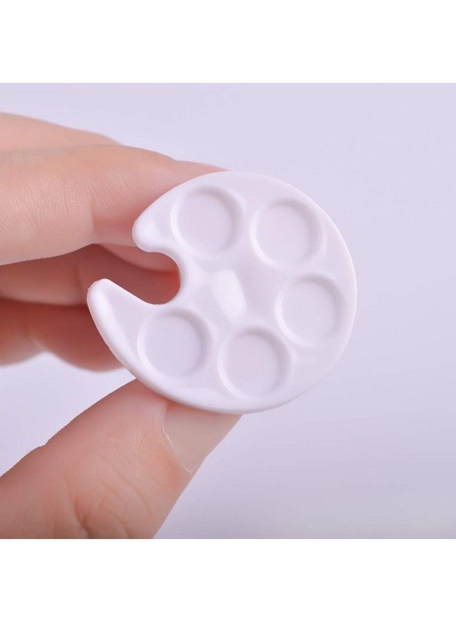 4 Pcs Mini Ring Tray Palette Nail Polish Glue Container Manicure Tool
