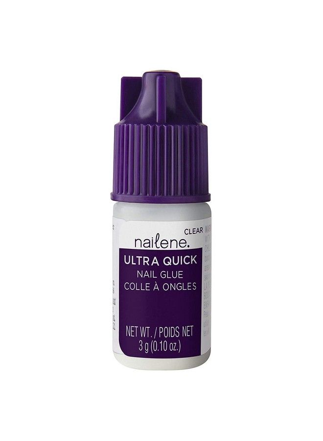 Ultra Quick Nail Glue 0.10 Oz Durable Easy To Apply False Nail Glue Repairs Natural Nails Quickdrying Nail Adhesive Lasts Up To 7 Days Nail Care Essential