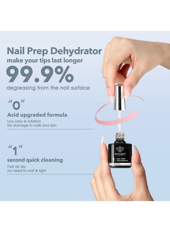 Nail Tips And Glue Gel Kit Gel X Nail Kit 4 In 1 Nail Glue Gel Ultraportable Led Nail Lamp With 500Pcs Coffin Nail Nail Prep Dehydrate And Diy Nail Art Tools Gel Nail Extension Kit