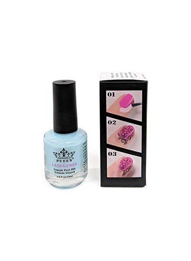 New Latex Free Liquid Tape Peel Off Cuticle Guard Skin Barrier Protector Nail Art Odor Free 15Ml Blue Bh000929