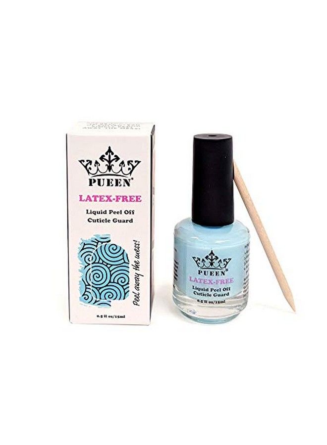 New Latex Free Liquid Tape Peel Off Cuticle Guard Skin Barrier Protector Nail Art Odor Free 15Ml Blue Bh000929