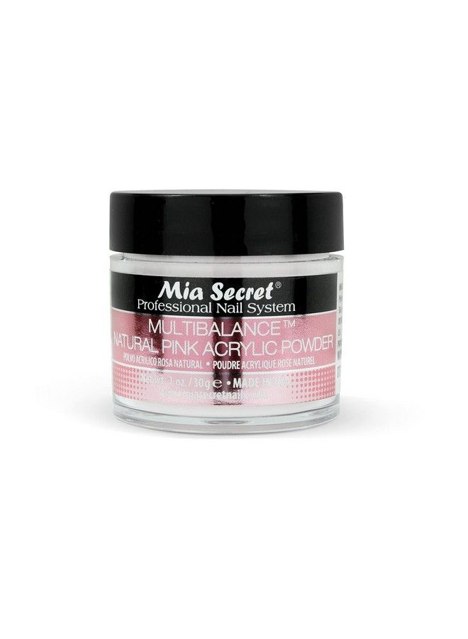 Multibalance Natural Pink Acrylic Nail Powder 1Oz