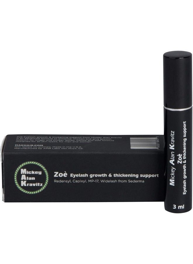 Zoe Eyelash Growth & Thickening Serum advanced formula to enhance thicken and give growth support with Redensyl Capixyl MP17 and Widelash from Sederma 3ml