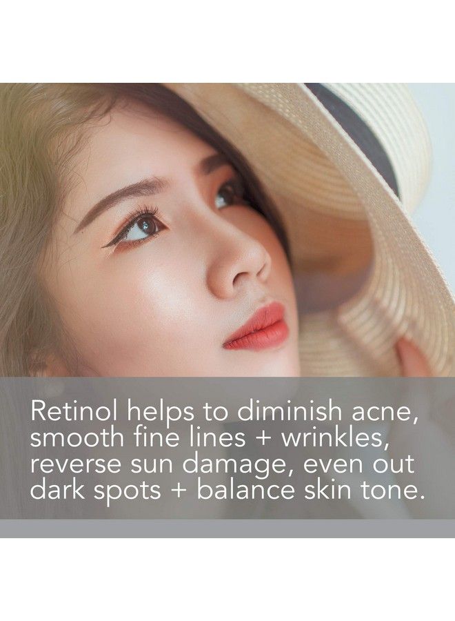 Retinol Face Serum by Pure Body Naturals Retinol Serum with Witch Hazel Myrtle Oil and Ginseng AgeDefying Wrinkle Cream and Dark Spot Corrector for Eye Skin and Face Wrinkles 1 Fl Oz
