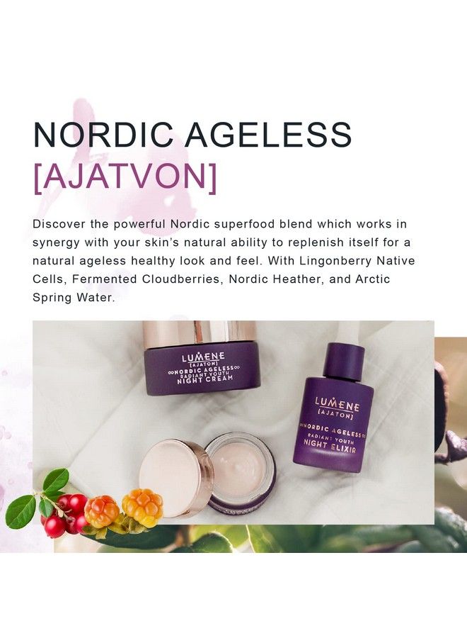 Ajaton Nordic Ageless Eye Cream Anti Aging Eye Cream Reduces Fine Lines And Wrinkles Antioxidant Formula Nurtures & Moisturizes Under Eye Area Skin Firming Dark Circle Eye Cream (15Ml)