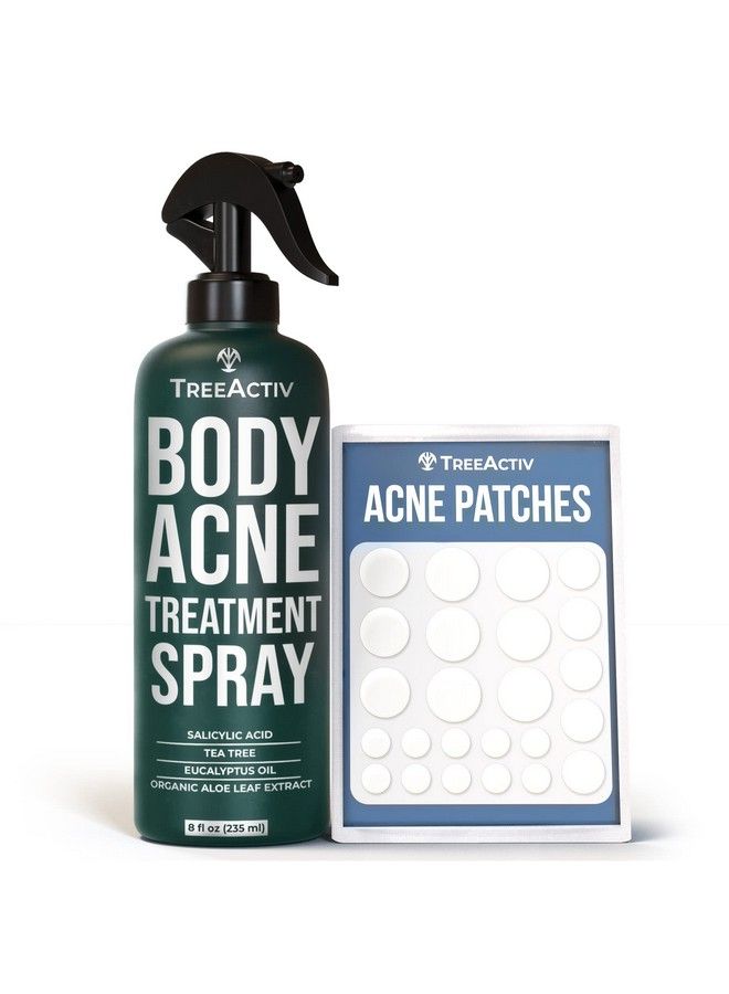 Body Acne Treatment Spray 8 Fl Oz 2% Salicylic Acid Acne Body Spray For Body & Back Acne Treatment With Refreshing Natural Scent