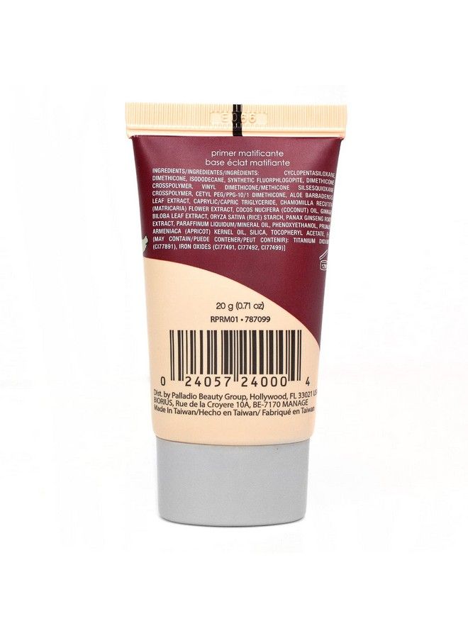 Rice Primer Formulated with Natural Rice Controls Oil on Your Skin and Locks in Makeup Lightweight with a Smooth Matte Finish Reduces Facial Shine for All Skin Types Beige 071 Fl Oz