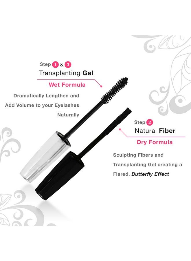 400x Silk Fiber Lash Mascara Best for Thickening & Lengthening Eyelashes Premium Quality Last All Day Waterproof Smudge proof Hypoallergenic Includes Carry Case