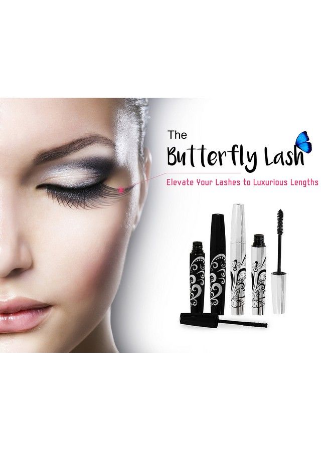 400x Silk Fiber Lash Mascara Best for Thickening & Lengthening Eyelashes Premium Quality Last All Day Waterproof Smudge proof Hypoallergenic Includes Carry Case