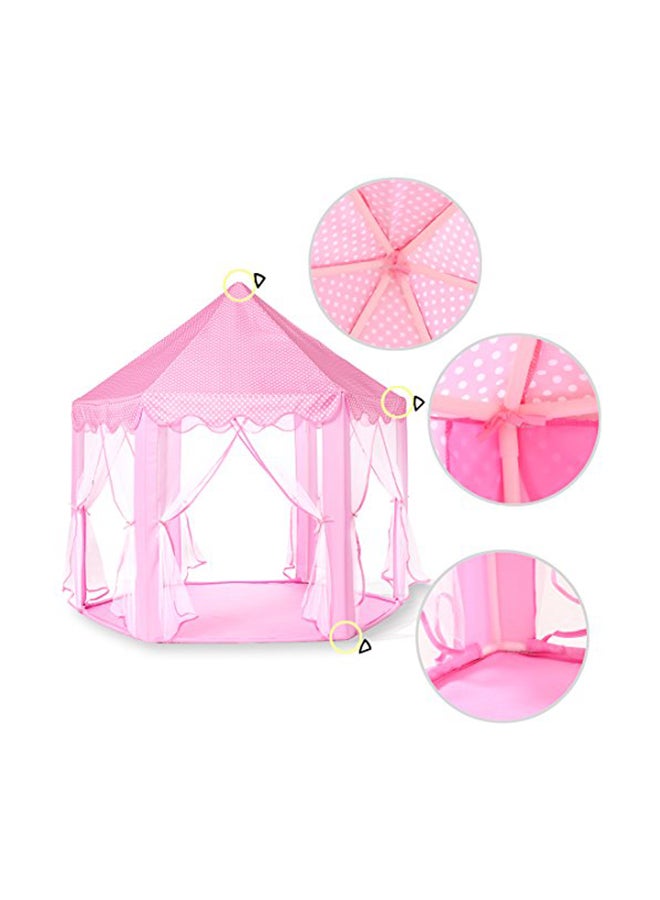 Princess Castle Play Tent With Star String Light 55x53x27.6inch