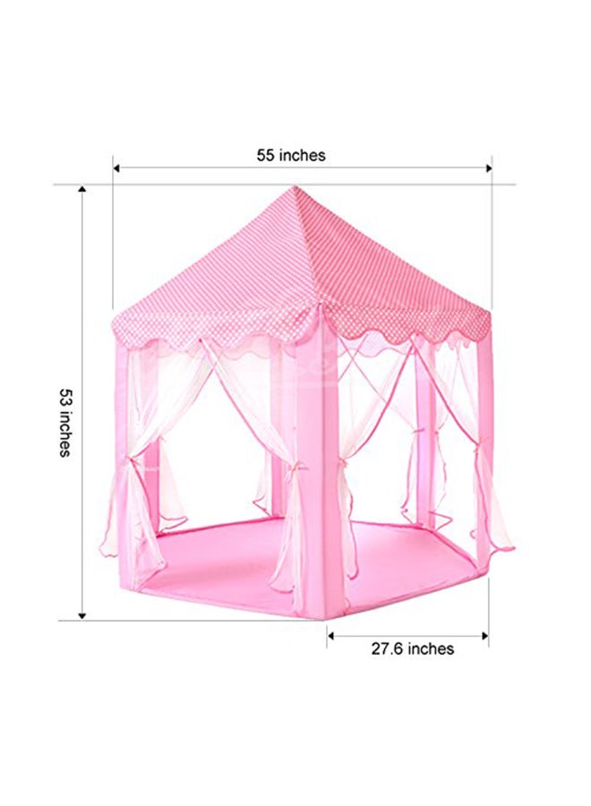 Princess Castle Play Tent With Star String Light 55x53x27.6inch