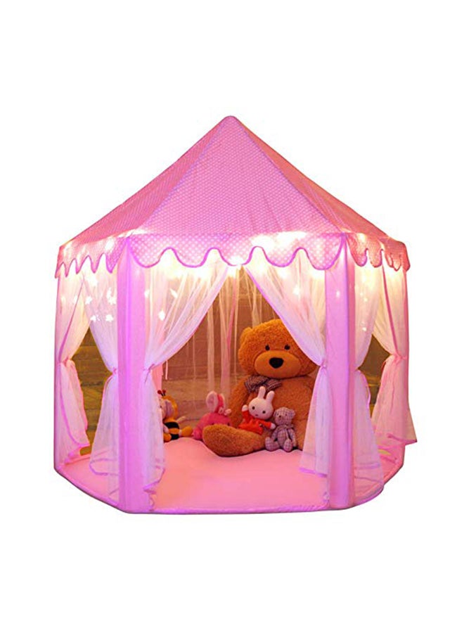 Princess Castle Play Tent With Star String Light 55x53x27.6inch