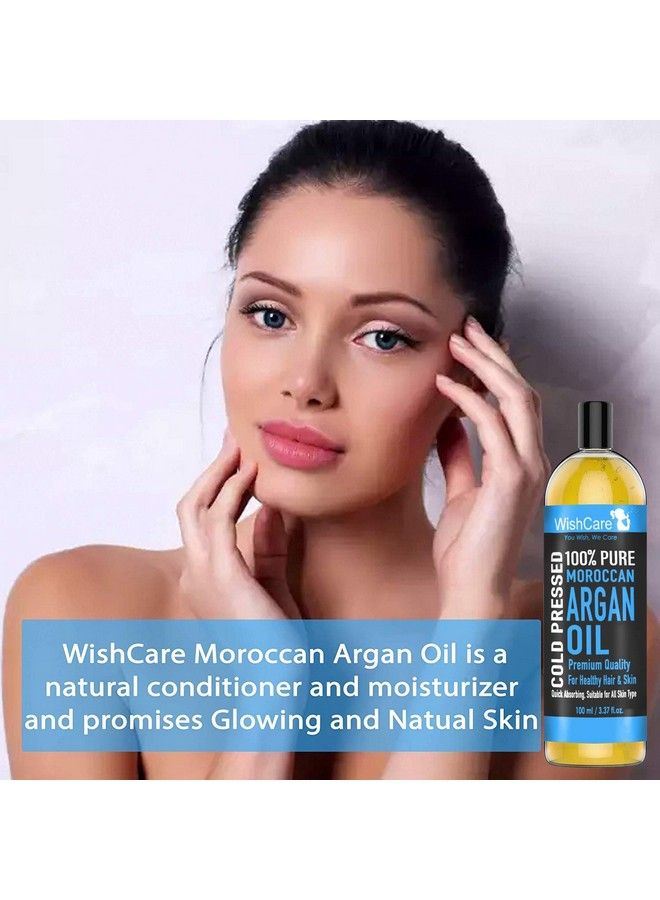 100% Pure Cold Pressed & Natural Moroccan Argan Oil For Healthy Hair & Skin 100 Ml