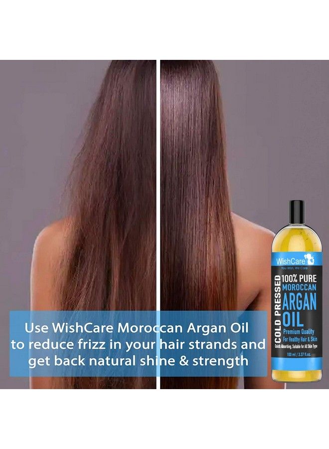 100% Pure Cold Pressed & Natural Moroccan Argan Oil For Healthy Hair & Skin 100 Ml