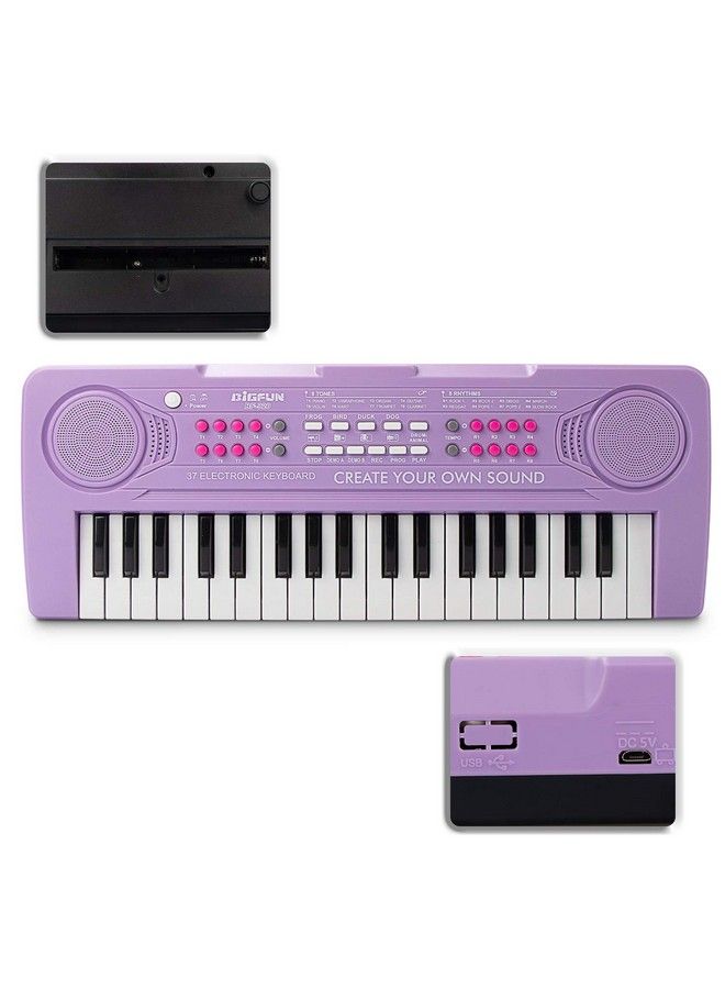 Kid Keyboard Piano 37 Keys Keyboard Piano Kids Multifunction Music Educational Instrument Toy Keyboard Piano For 3, 4, 5, 6, 7, 8 Girls And Boys (Purple)
