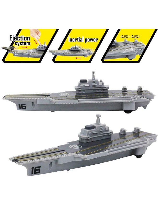 Aircraft Carrier Toy Military Naval Ship Play Set With Small Scale Planes Toy Battleship And Supply Ship,Great Battleship Toys Army Men Toys For Boys Girls Kids