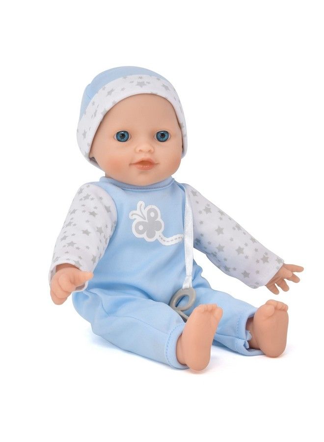 Baby Boy Doll For Toddlers 12 Inch Soft Body Baby Doll In Gift Box, Baby Doll With Pacifier, Blanket And Blue Clothes