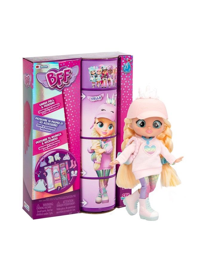 Bff Stella Fashion Doll With 9+ Surprises Including Outfit And Accessories For Fashion Toy, Girls And Boys Ages 4 And Up, 7.8 Inch Doll