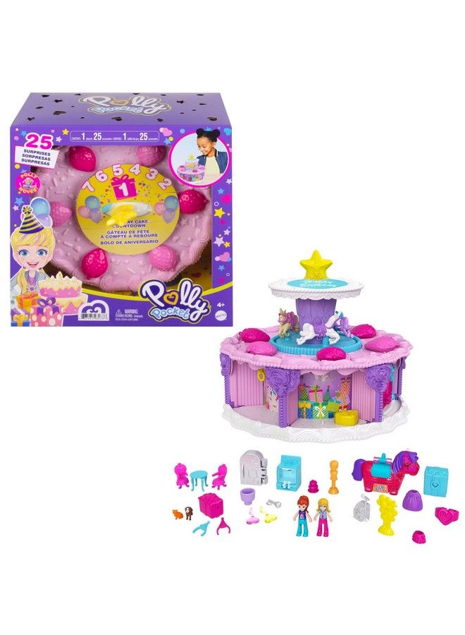 Countdown For Birthday Week, Birthday Cake Shape & Package, 7 Play Areas, 25 Surprises, Makes A Great Birthday Gift For Ages 4 Years Old & Up