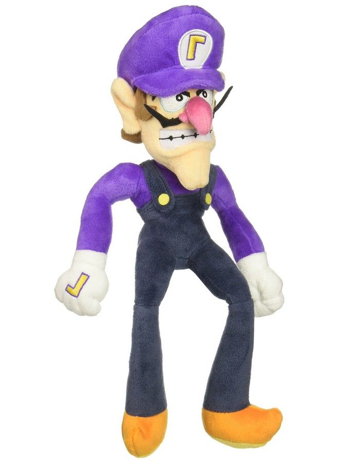 Super Mario All Star Collection 1422 Waluigi Stuffed Plush, 12.5